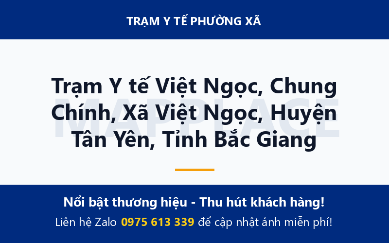 Trạm Y tế Việt Ngọc, Chung Chính, Xã Việt Ngọc, Huyện Tân Yên, Tỉnh Bắc Giang