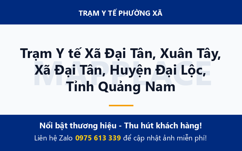 Trạm Y tế Xã Đại Tân, Xuân Tây, Xã Đại Tân, Huyện Đại Lộc, Tỉnh Quảng Nam