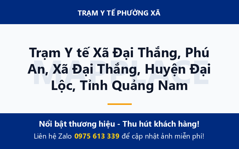 Trạm Y tế Xã Đại Thắng, Phú An, Xã Đại Thắng, Huyện Đại Lộc, Tỉnh Quảng Nam