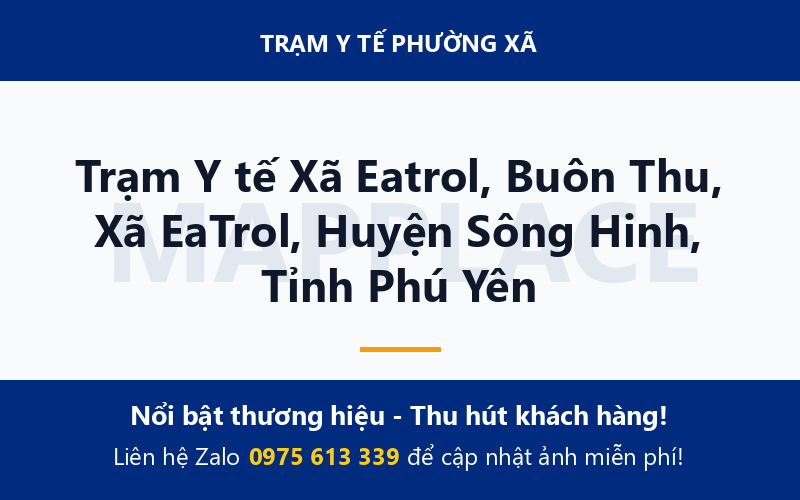 Trạm Y tế Xã Eatrol, Buôn Thu, Xã EaTrol, Huyện Sông Hinh, Tỉnh Phú Yên