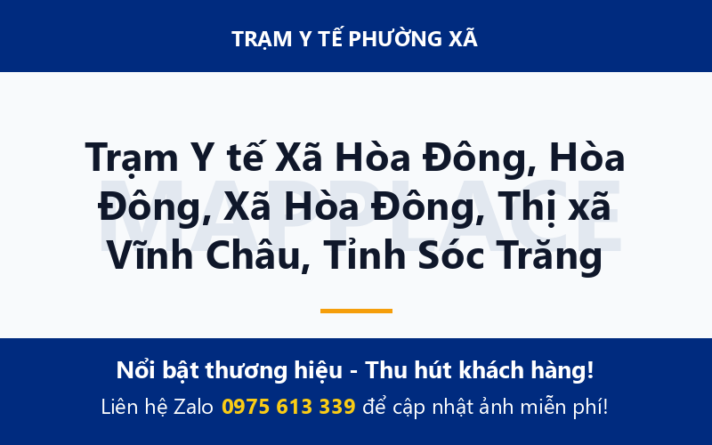 Trạm Y tế Xã Hòa Đông, Hòa Đông, Xã Hòa Đông, Thị xã Vĩnh Châu, Tỉnh Sóc Trăng