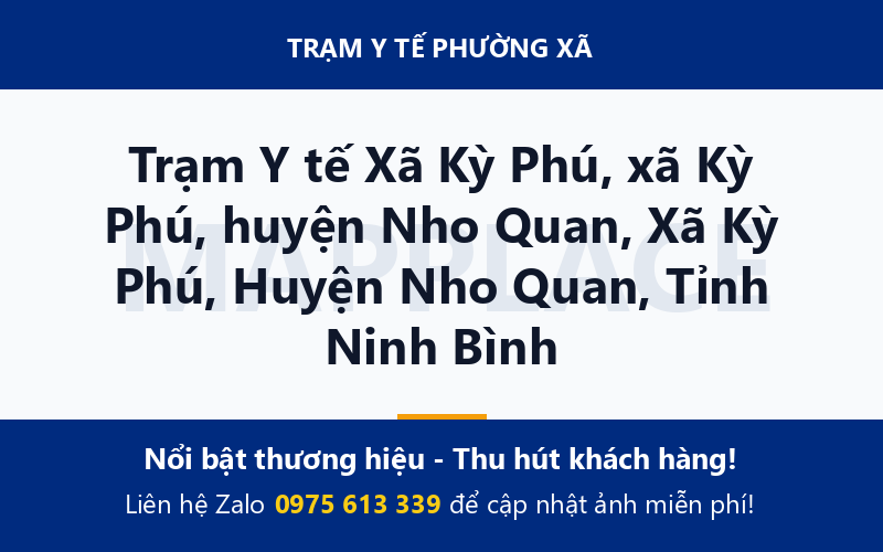 Trạm Y tế Xã Kỳ Phú, xã Kỳ Phú, huyện Nho Quan, Xã Kỳ Phú, Huyện Nho Quan, Tỉnh Ninh Bình