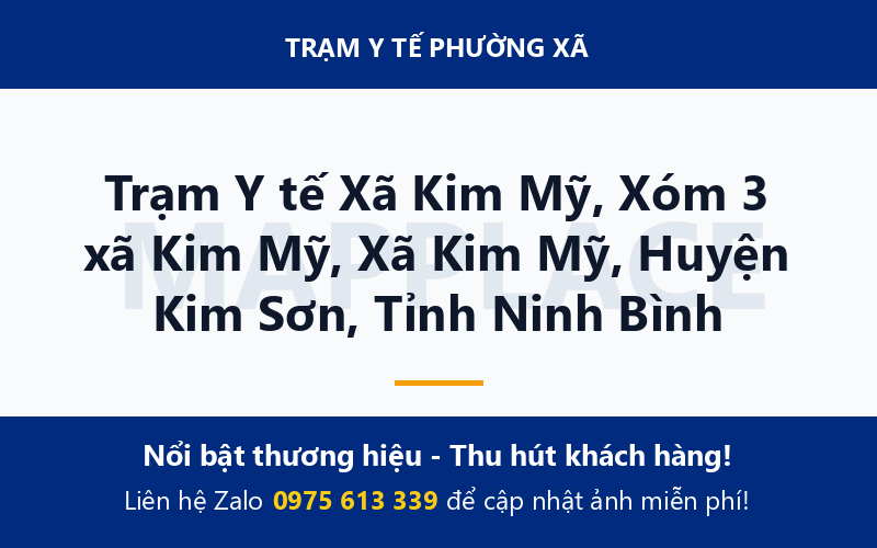 Trạm Y tế Xã Kim Mỹ, Xóm 3 xã Kim Mỹ, Xã Kim Mỹ, Huyện Kim Sơn, Tỉnh Ninh Bình