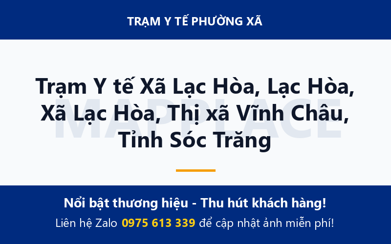 Trạm Y tế Xã Lạc Hòa, Lạc Hòa, Xã Lạc Hòa, Thị xã Vĩnh Châu, Tỉnh Sóc Trăng