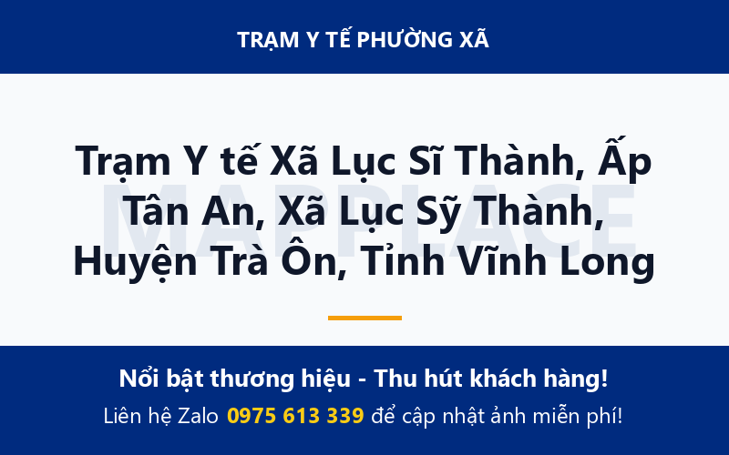Trạm Y tế Xã Lục Sĩ Thành, Ấp Tân An, Xã Lục Sỹ Thành, Huyện Trà Ôn, Tỉnh Vĩnh Long