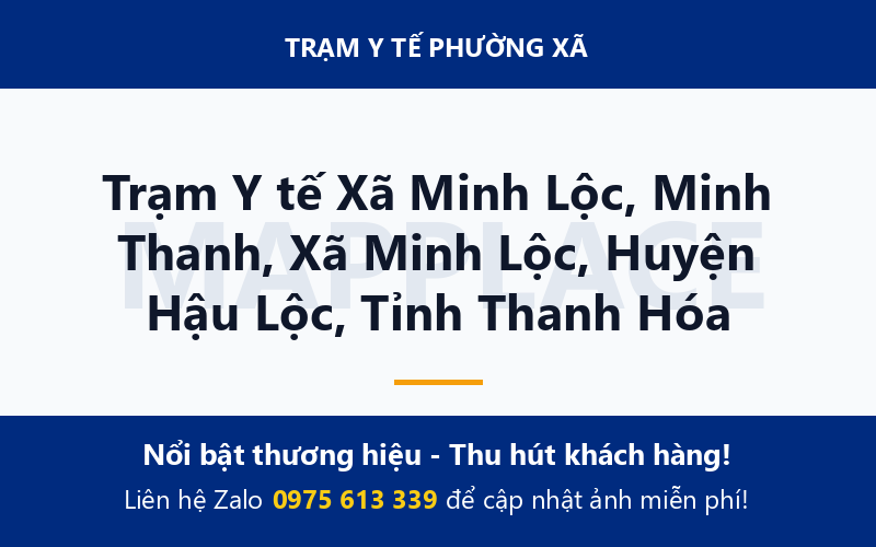 Trạm Y tế Xã Minh Lộc, Minh Thanh, Xã Minh Lộc, Huyện Hậu Lộc, Tỉnh Thanh Hóa