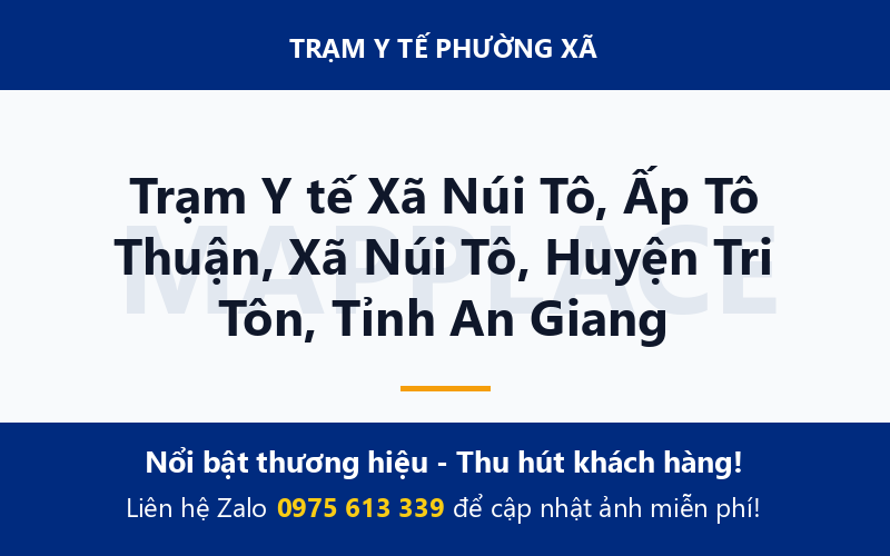 Trạm Y tế Xã Núi Tô, Ấp Tô Thuận, Xã Núi Tô, Huyện Tri Tôn, Tỉnh An Giang