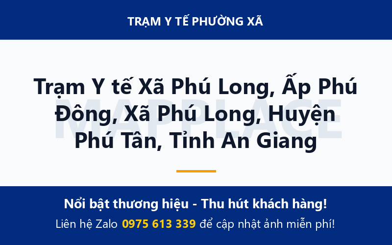 Trạm Y tế Xã Phú Long, Ấp Phú Đông, Xã Phú Long, Huyện Phú Tân, Tỉnh An Giang