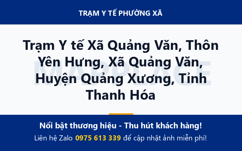 Trạm Y tế Xã Quảng Văn, Thôn Yên Hưng, Xã Quảng Văn, Huyện Quảng Xương, Tỉnh Thanh Hóa