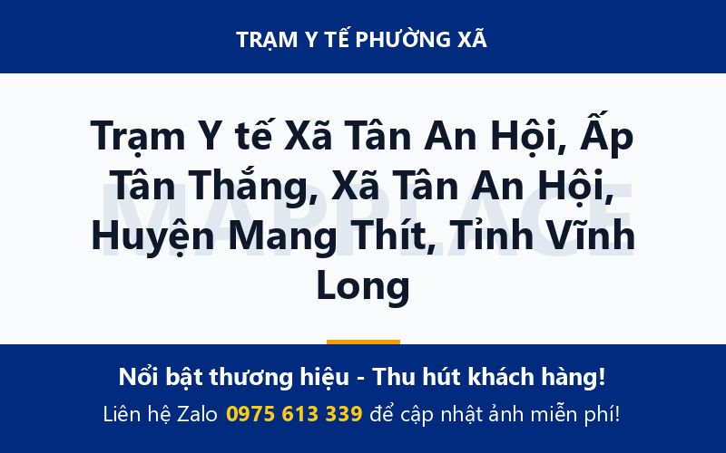 Trạm Y tế Xã Tân An Hội, Ấp Tân Thắng, Xã Tân An Hội, Huyện Mang Thít, Tỉnh Vĩnh Long