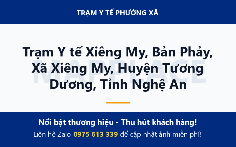 Trạm Y tế Xiêng My, Bản Phảy, Xã Xiêng My, Huyện Tương Dương, Tỉnh Nghệ An
