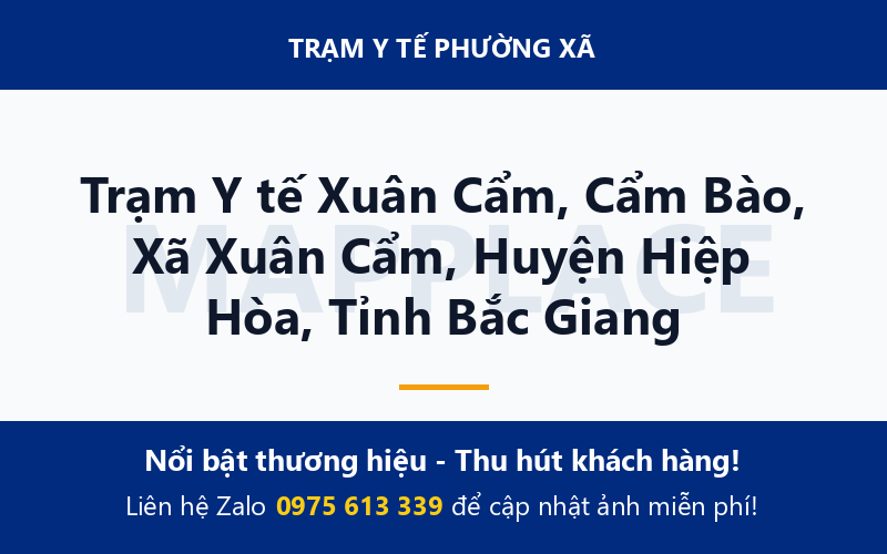 Trạm Y tế Xuân Cẩm, Cẩm Bào, Xã Xuân Cẩm, Huyện Hiệp Hòa, Tỉnh Bắc Giang