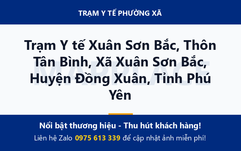 Trạm Y tế Xuân Sơn Bắc, Thôn Tân Bình, Xã Xuân Sơn Bắc, Huyện Đồng Xuân, Tỉnh Phú Yên