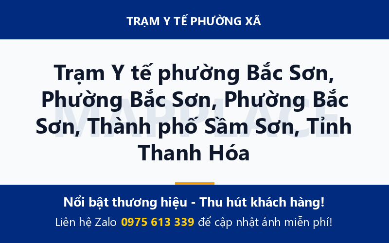 Trạm Y tế phường Bắc Sơn, Phường Bắc Sơn, Phường Bắc Sơn, Thành phố Sầm Sơn, Tỉnh Thanh Hóa