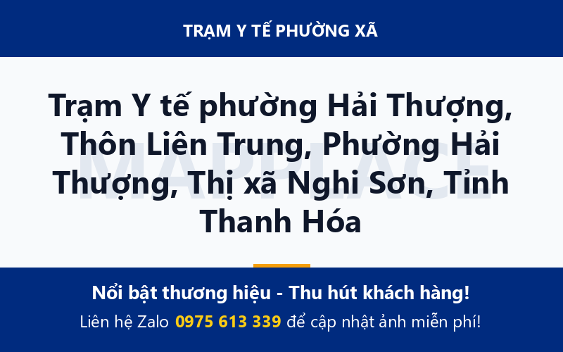 Trạm Y tế phường Hải Thượng, Thôn Liên Trung, Phường Hải Thượng, Thị xã Nghi Sơn, Tỉnh Thanh Hóa