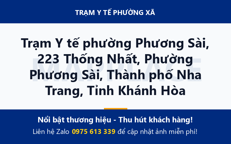 Trạm Y tế phường Phương Sài, 223 Thống Nhất, Phường Phương Sài, Thành phố Nha Trang, Tỉnh Khánh Hòa