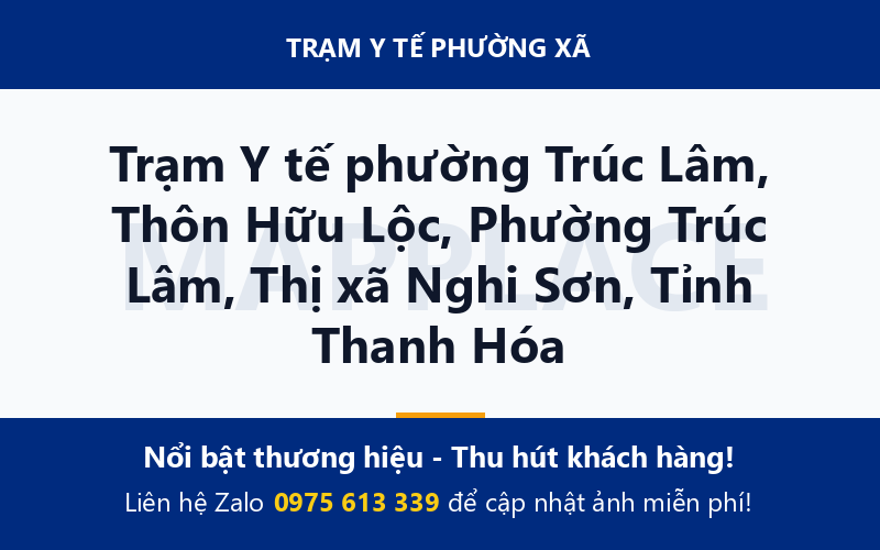 Trạm Y tế phường Trúc Lâm, Thôn Hữu Lộc, Phường Trúc Lâm, Thị xã Nghi Sơn, Tỉnh Thanh Hóa