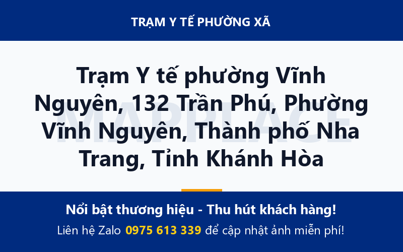 Trạm Y tế phường Vĩnh Nguyên, 132 Trần Phú, Phường Vĩnh Nguyên, Thành phố Nha Trang, Tỉnh Khánh Hòa