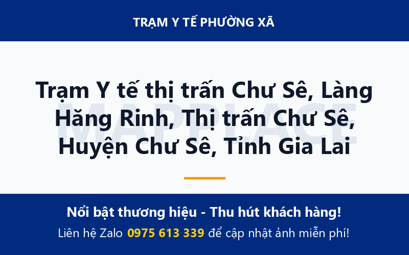 Trạm Y tế thị trấn Chư Sê, Làng Hăng Rinh, Thị trấn Chư Sê, Huyện Chư Sê, Tỉnh Gia Lai