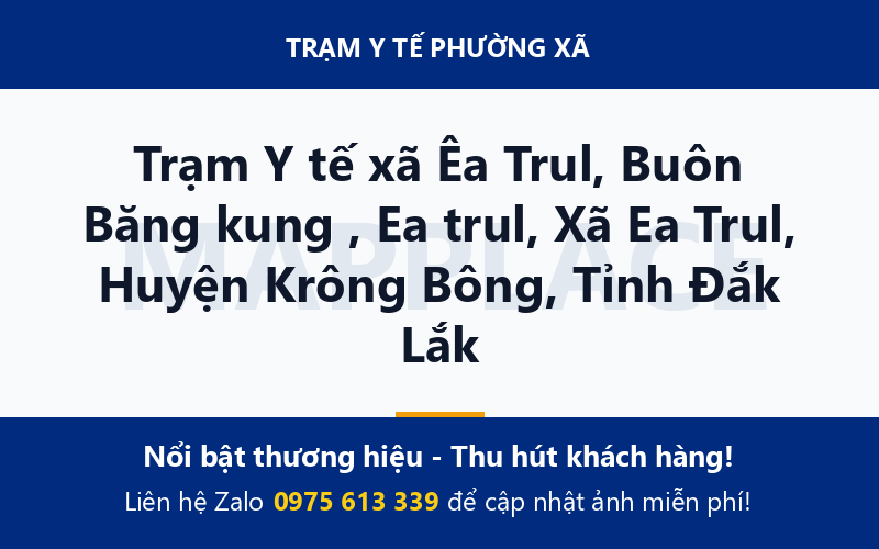 Trạm Y tế xã Êa Trul, Buôn Băng kung , Ea trul, Xã Ea Trul, Huyện Krông Bông, Tỉnh Đắk Lắk