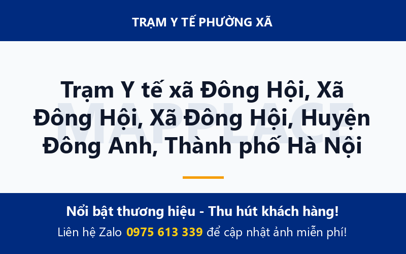 Trạm Y tế xã Đông Hội, Xã Đông Hội, Xã Đông Hội, Huyện Đông Anh, Thành phố Hà Nội