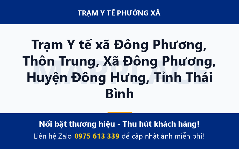 Trạm Y tế xã Đông Phương, Thôn Trung, Xã Đông Phương, Huyện Đông Hưng, Tỉnh Thái Bình