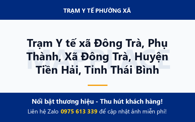 Trạm Y tế xã Đông Trà, Phụ Thành, Xã Đông Trà, Huyện Tiền Hải, Tỉnh Thái Bình
