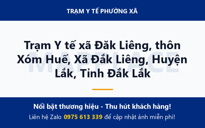 Trạm Y tế xã Đăk Liêng, thôn Xóm Huế, Xã Đắk Liêng, Huyện Lắk, Tỉnh Đắk Lắk