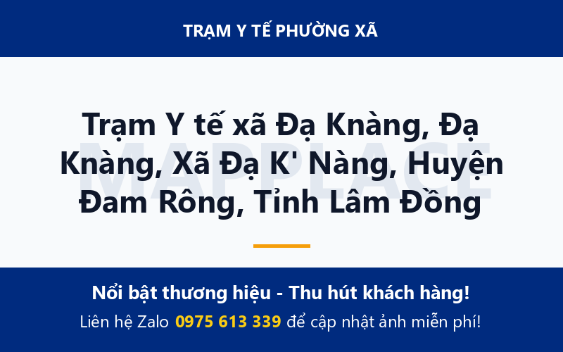 Trạm Y tế xã Đạ Knàng, Đạ Knàng, Xã Đạ K' Nàng, Huyện Đam Rông, Tỉnh Lâm Đồng