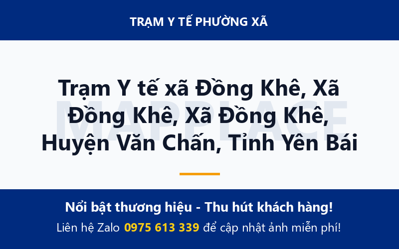 Trạm Y tế xã Đồng Khê, Xã Đồng Khê, Xã Đồng Khê, Huyện Văn Chấn, Tỉnh Yên Bái