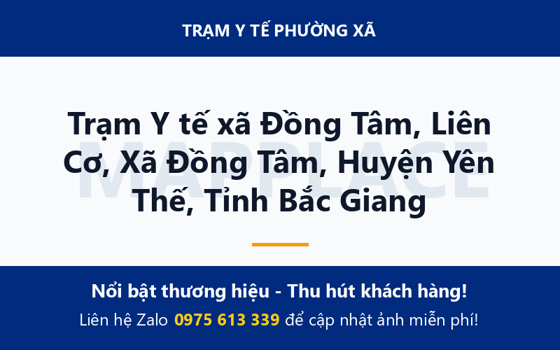 Trạm Y tế xã Đồng Tâm, Liên Cơ, Xã Đồng Tâm, Huyện Yên Thế, Tỉnh Bắc Giang