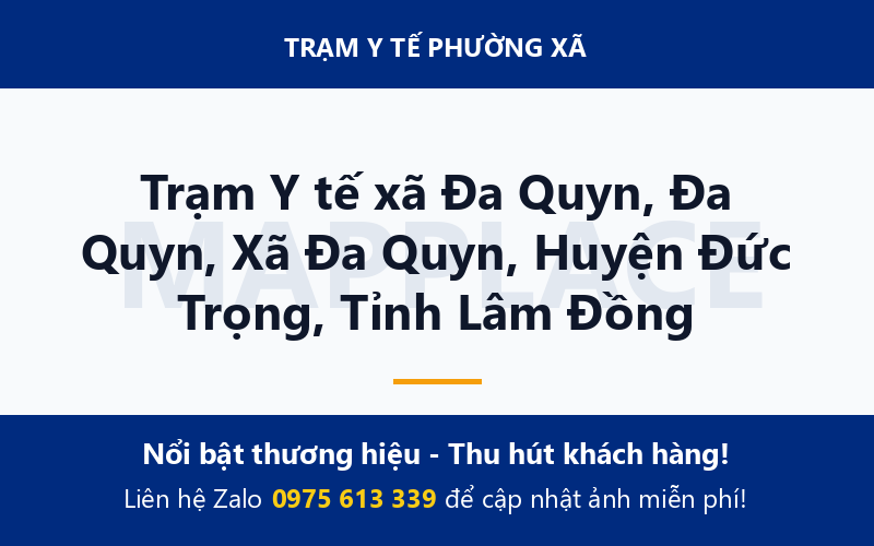 Trạm Y tế xã Đa Quyn, Đa Quyn, Xã Đa Quyn, Huyện Đức Trọng, Tỉnh Lâm Đồng