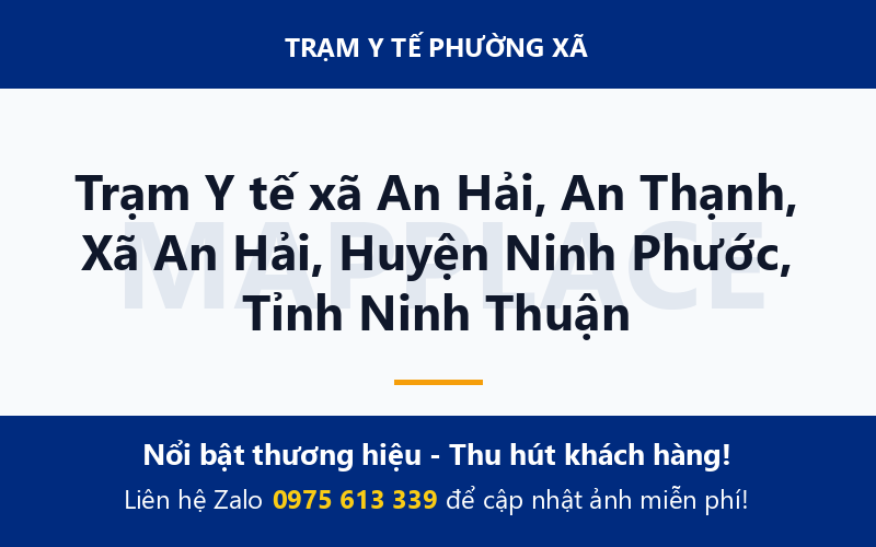 Trạm Y tế xã An Hải, An Thạnh, Xã An Hải, Huyện Ninh Phước, Tỉnh Ninh Thuận