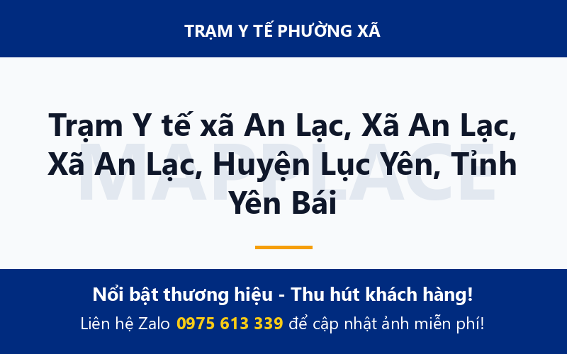 Trạm Y tế xã An Lạc, Xã An Lạc, Xã An Lạc, Huyện Lục Yên, Tỉnh Yên Bái