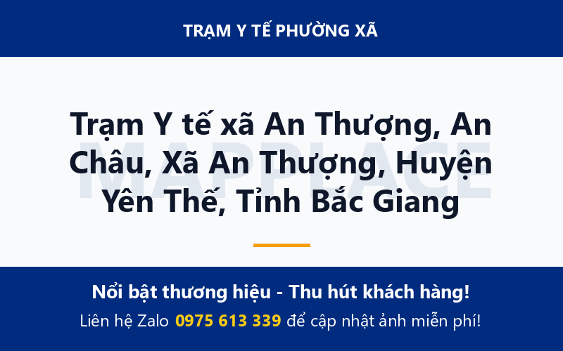 Trạm Y tế xã An Thượng, An Châu, Xã An Thượng, Huyện Yên Thế, Tỉnh Bắc Giang