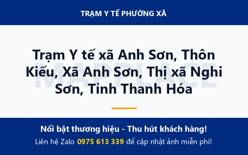 Trạm Y tế xã Anh Sơn, Thôn Kiếu, Xã Anh Sơn, Thị xã Nghi Sơn, Tỉnh Thanh Hóa