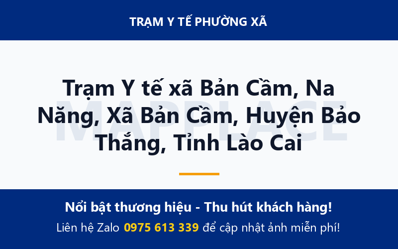 Trạm Y tế xã Bản Cầm, Na Năng, Xã Bản Cầm, Huyện Bảo Thắng, Tỉnh Lào Cai