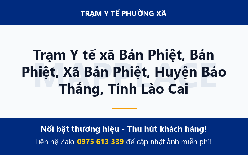 Trạm Y tế xã Bản Phiệt, Bản Phiệt, Xã Bản Phiệt, Huyện Bảo Thắng, Tỉnh Lào Cai