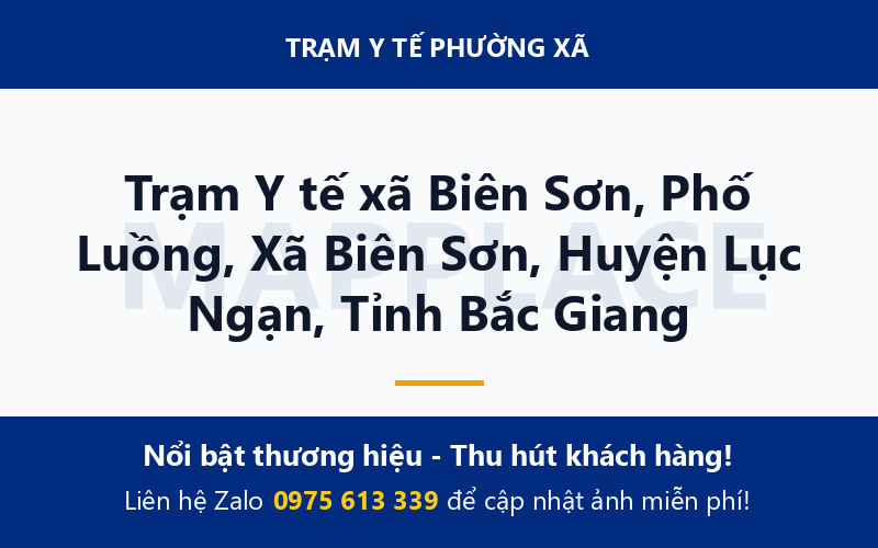 Trạm Y tế xã Biên Sơn, Phố Luồng, Xã Biên Sơn, Huyện Lục Ngạn, Tỉnh Bắc Giang