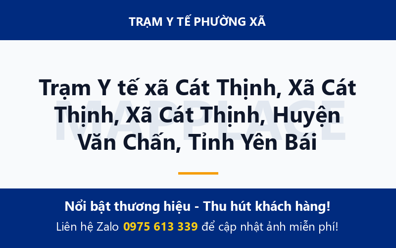 Trạm Y tế xã Cát Thịnh, Xã Cát Thịnh, Xã Cát Thịnh, Huyện Văn Chấn, Tỉnh Yên Bái