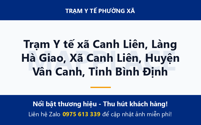 Trạm Y tế xã Canh Liên, Làng Hà Giao, Xã Canh Liên, Huyện Vân Canh, Tỉnh Bình Định
