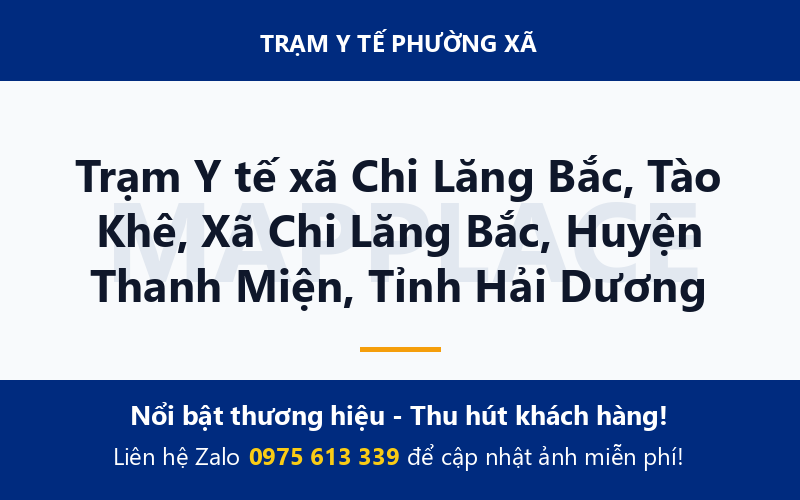 Trạm Y tế xã Chi Lăng Bắc, Tào Khê, Xã Chi Lăng Bắc, Huyện Thanh Miện, Tỉnh Hải Dương