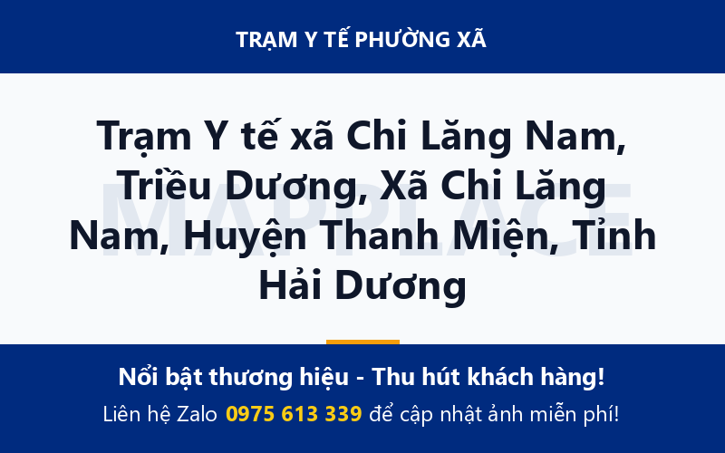 Trạm Y tế xã Chi Lăng Nam, Triều Dương, Xã Chi Lăng Nam, Huyện Thanh Miện, Tỉnh Hải Dương
