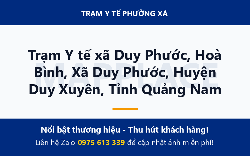 Trạm Y tế xã Duy Phước, Hoà Bình, Xã Duy Phước, Huyện Duy Xuyên, Tỉnh Quảng Nam