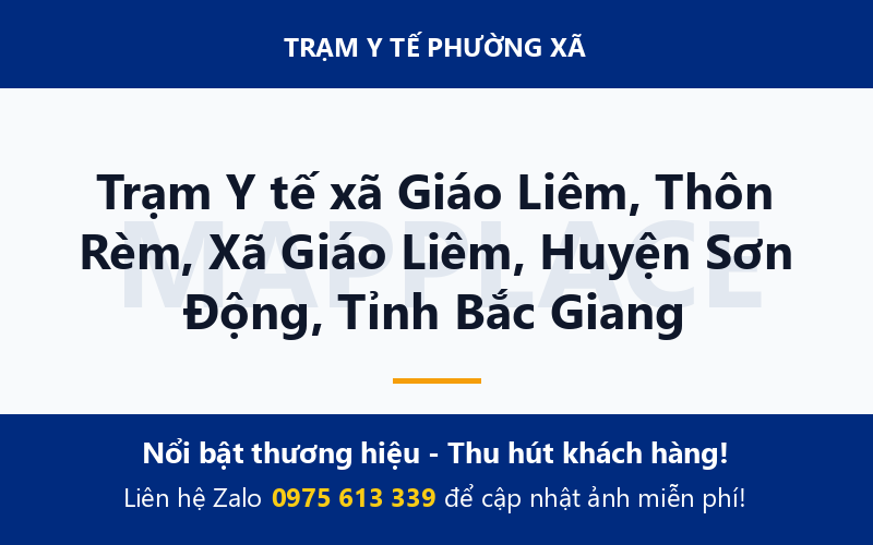 Trạm Y tế xã Giáo Liêm, Thôn Rèm, Xã Giáo Liêm, Huyện Sơn Động, Tỉnh Bắc Giang