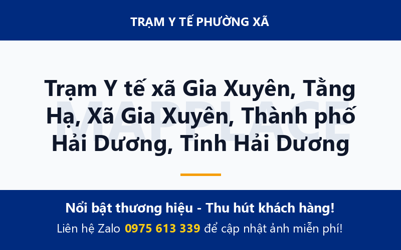 Trạm Y tế xã Gia Xuyên, Tằng Hạ, Xã Gia Xuyên, Thành phố Hải Dương, Tỉnh Hải Dương