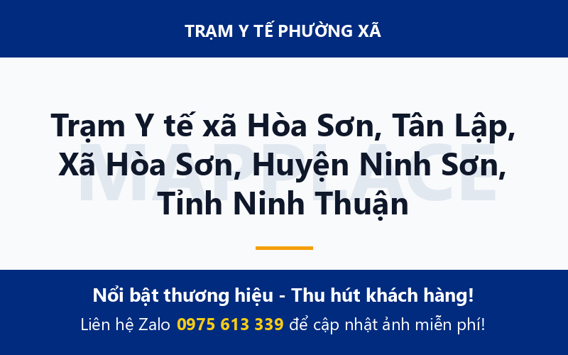 Trạm Y tế xã Hòa Sơn, Tân Lập, Xã Hòa Sơn, Huyện Ninh Sơn, Tỉnh Ninh Thuận