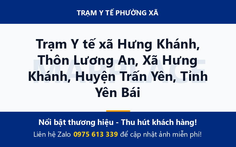 Trạm Y tế xã Hưng Khánh, Thôn Lương An, Xã Hưng Khánh, Huyện Trấn Yên, Tỉnh Yên Bái