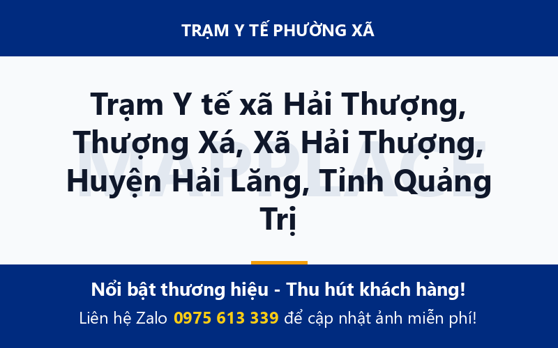 Trạm Y tế xã Hải Thượng, Thượng Xá, Xã Hải Thượng, Huyện Hải Lăng, Tỉnh Quảng Trị