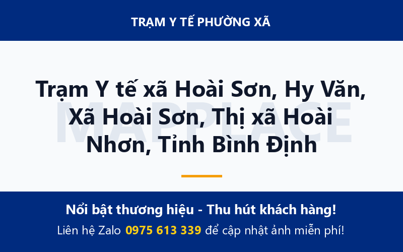 Trạm Y tế xã Hoài Sơn, Hy Văn, Xã Hoài Sơn, Thị xã Hoài Nhơn, Tỉnh Bình Định